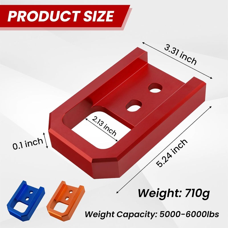 TECHPICCO Tow Hooks for Tacoma 2024-2026/4Runner 2025-2026/Land Cruiser 250 2024-2025, Car Tow Hooks Compatible with Toyota Tacoma/4Runner/Land Cruiser 250 Accessories (Red) - Image 4
